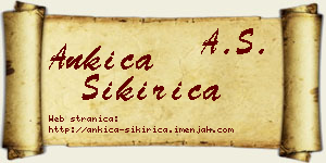 Ankica Sikirica vizit kartica